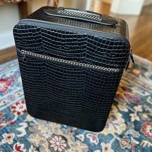 AUTHENTIC STELLA MCCARTNEY Falabella Croc Trolley Rolling Carry On